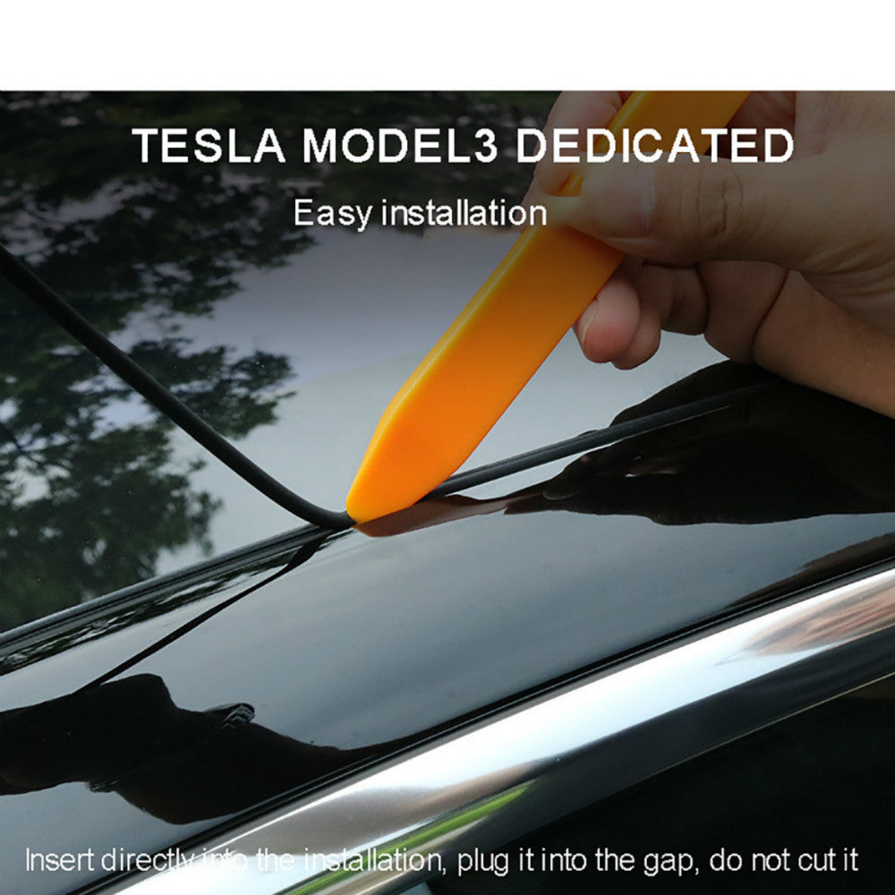 Tesla model3 windshield roof sunroof seal